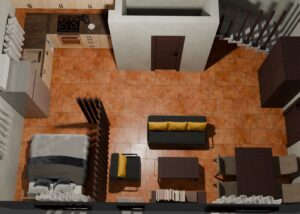 Ground floor (studio) 3d